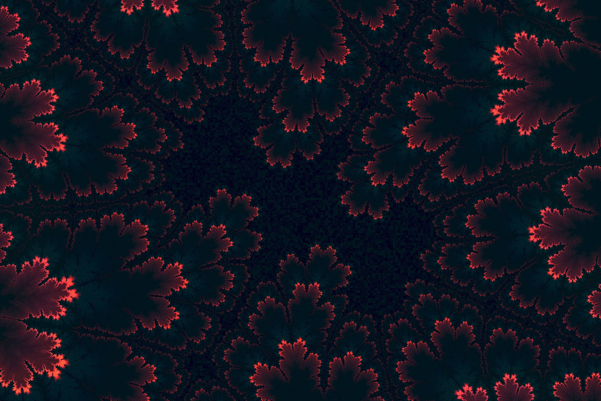 Ominous Red And Black Abstract Wallpaper