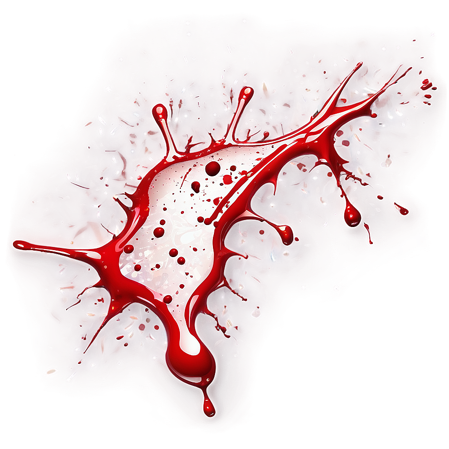 Ominous Red Blood Splatter Png Eff PNG