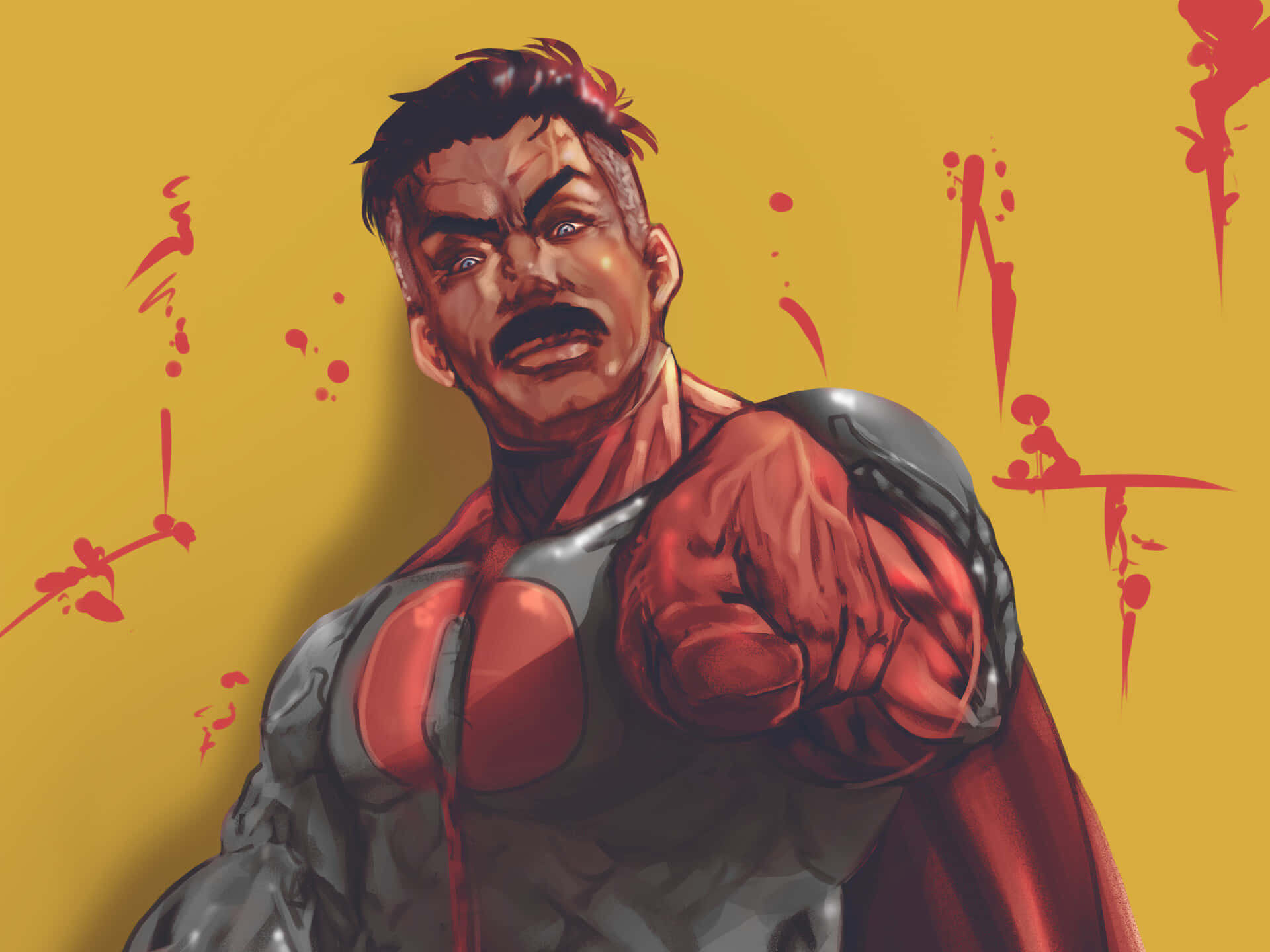 Meet Omni Man - a powerful superhero ready to save the world! Wallpaper
