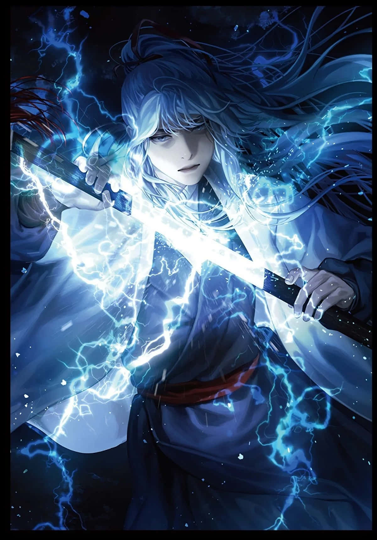 Omniscient Lightning Sword Man Wallpaper