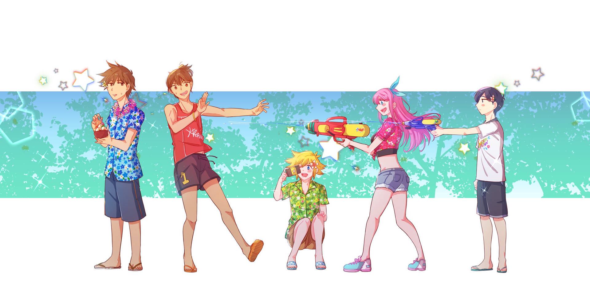 Omori Fun Summer Friends Wallpaper