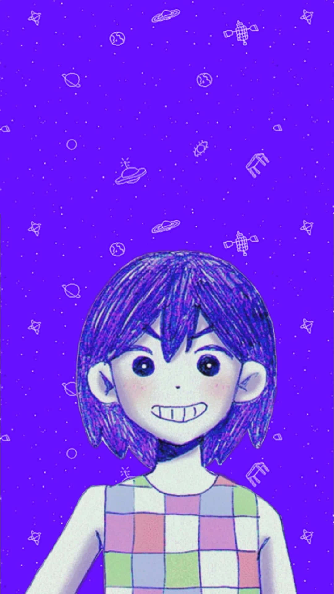 Omori Pfp Bright Purple Kel Wallpaper