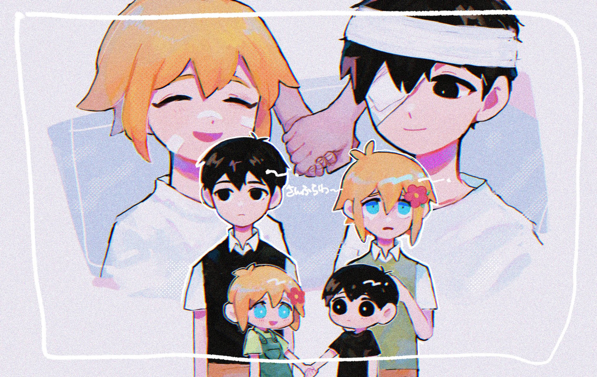 Omori Sunny And Basil's Friendship Wallpaper