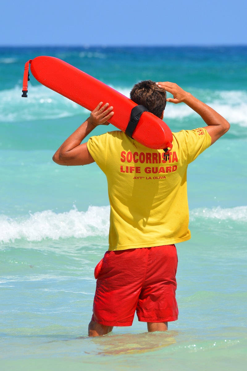On Duty Lifeguard At The Beach Wallpaper