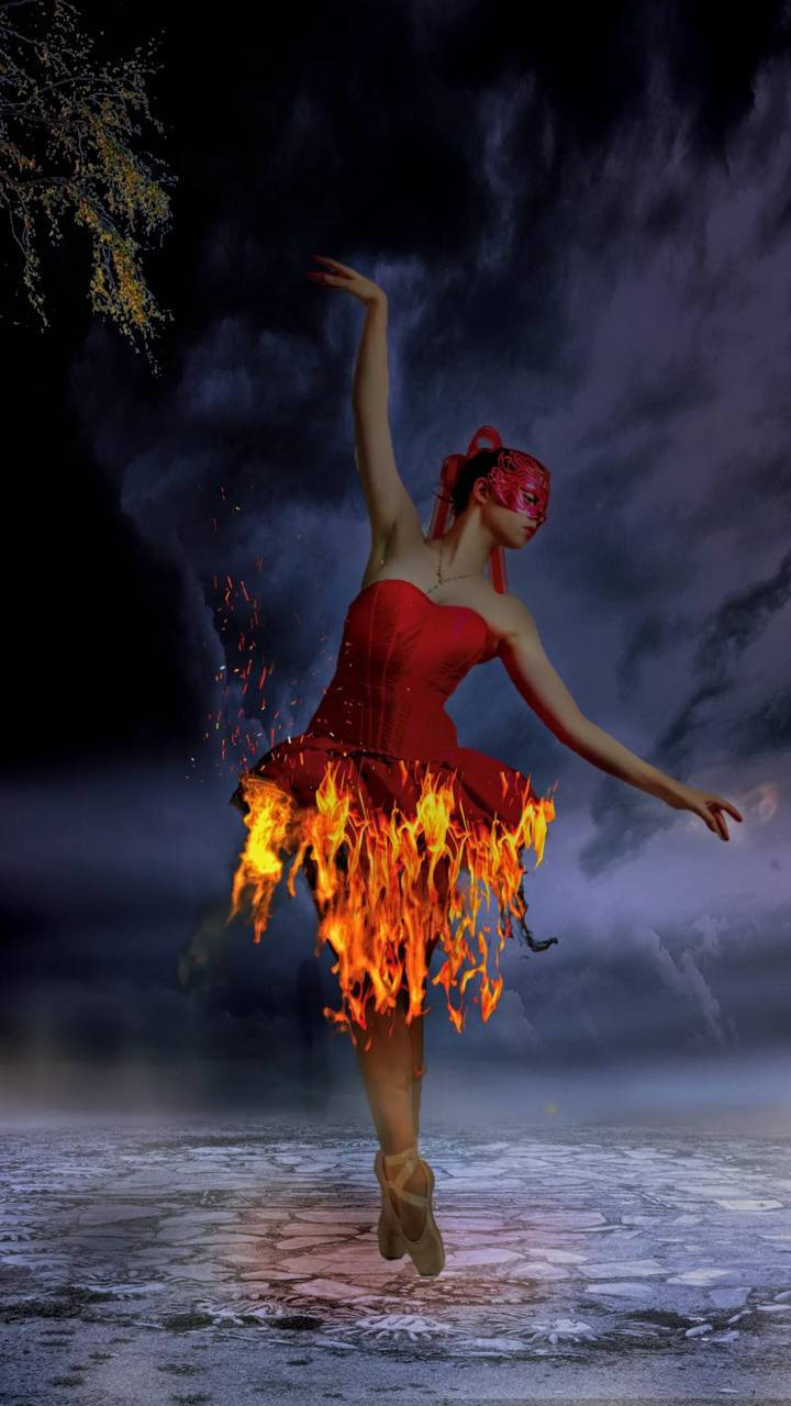 On Fire Ballerina