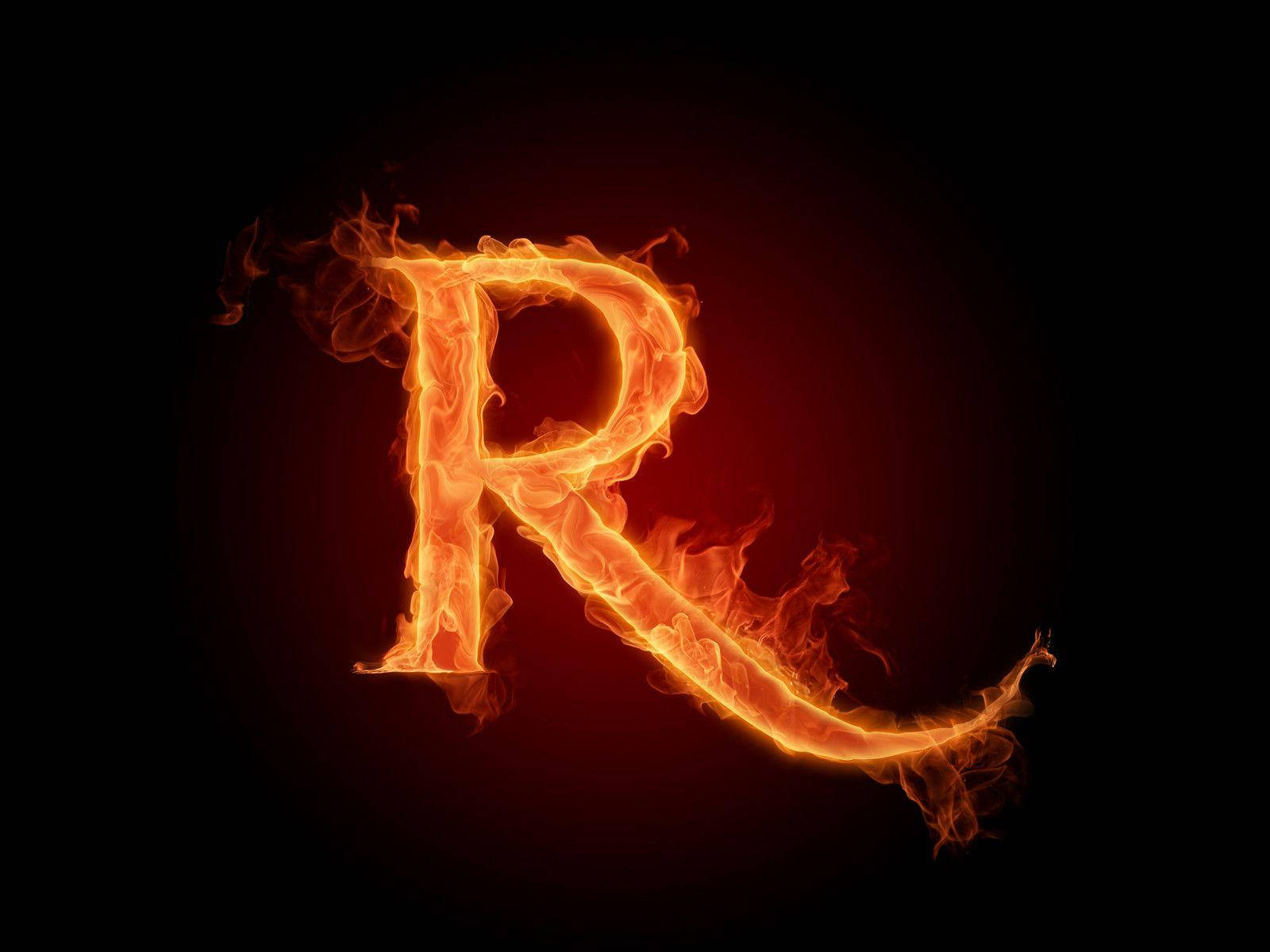 On Fire Letter R