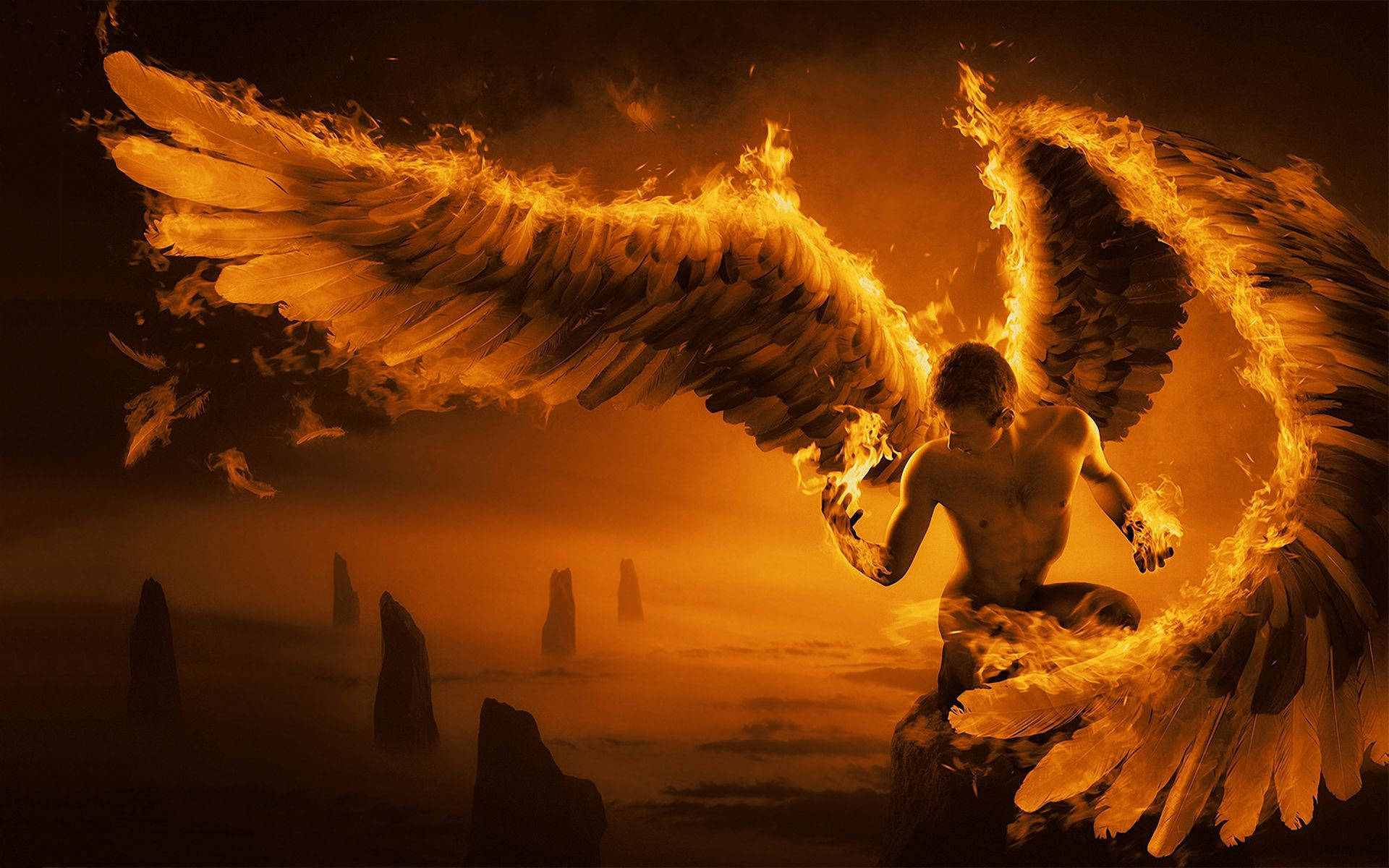 On Fire Wings Of Angel
