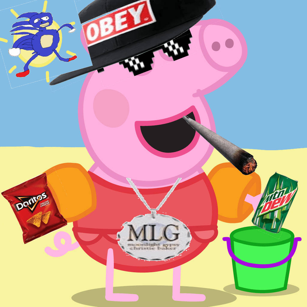 Imurlaub Peppa Pig Meme Wallpaper