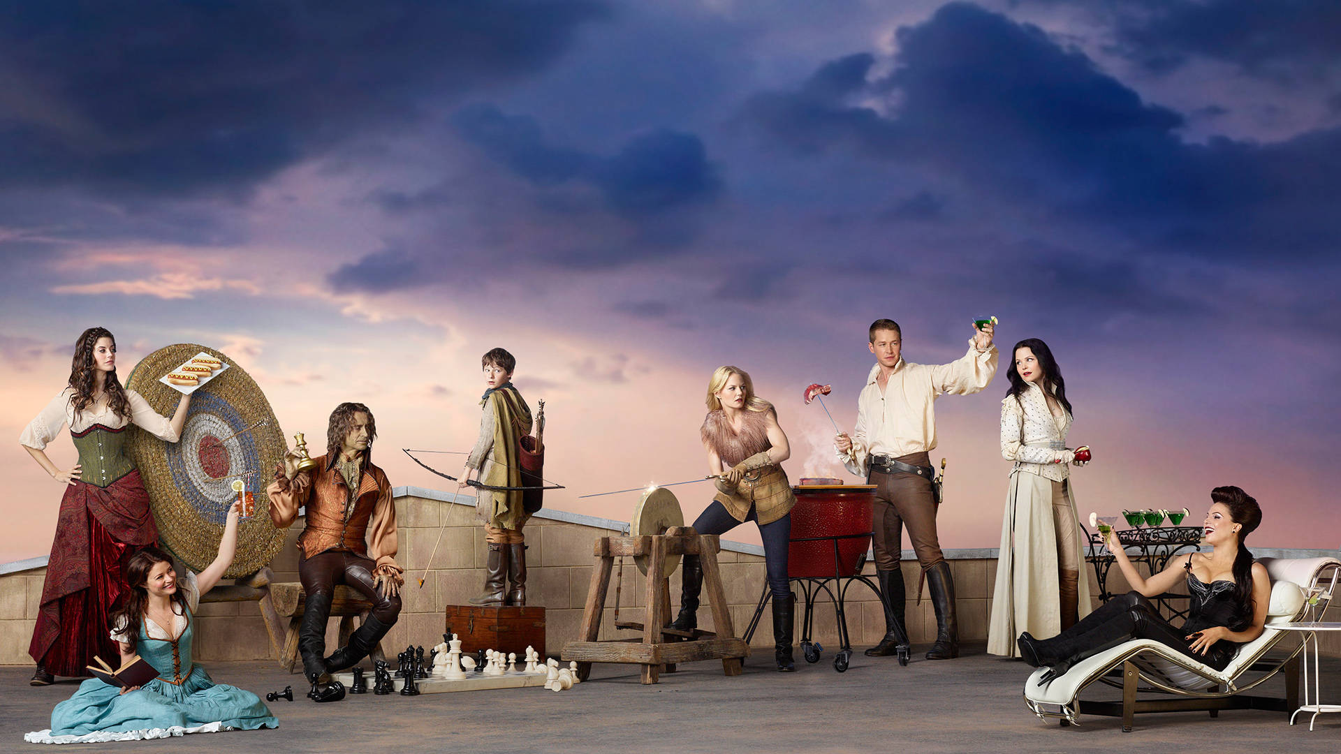 Once Upon A Time Bbq Party Wallpaper