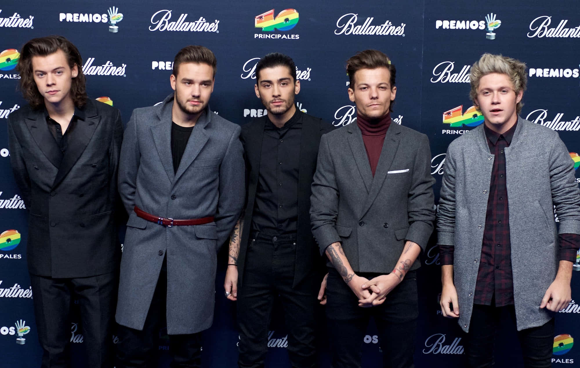 All 5 original members of the British-Irish boy band One Direction