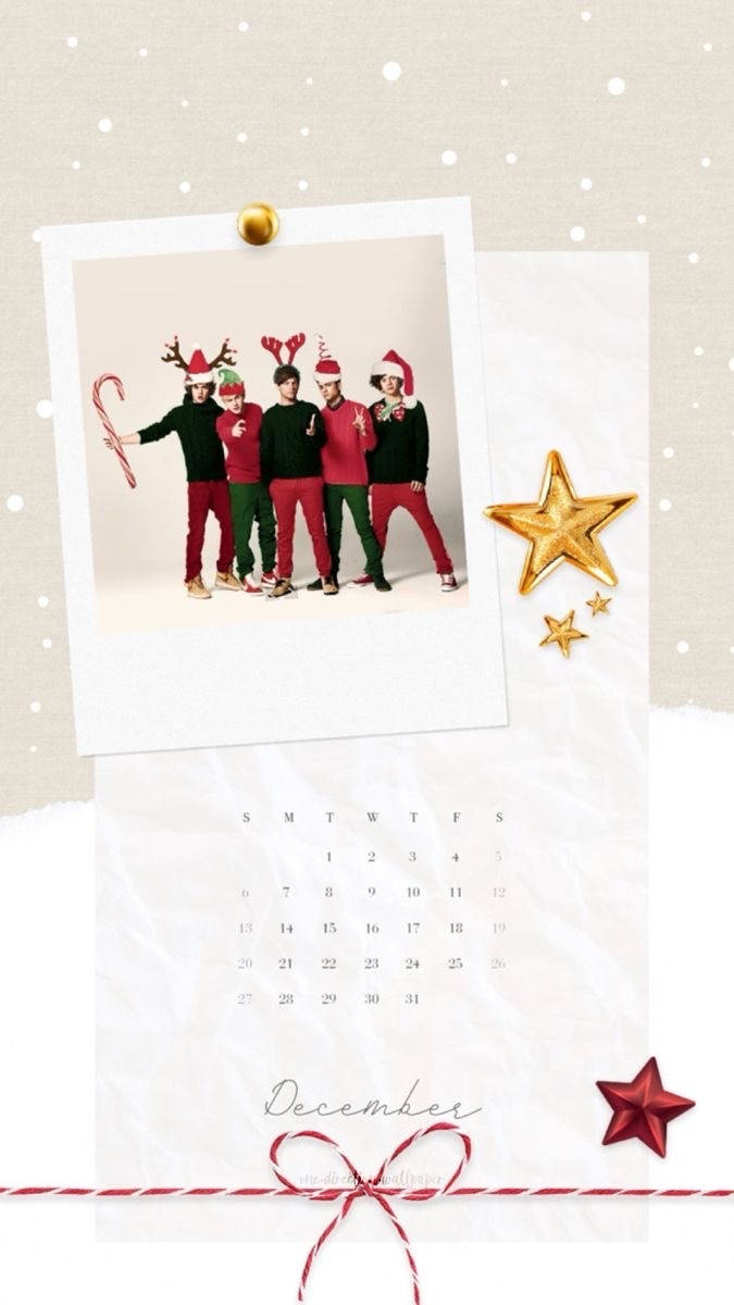 One Direction Aesthetic Christmas Wallpaper