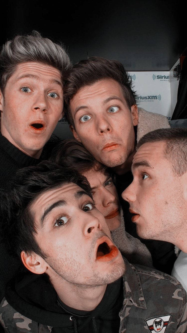 One Direction Aesthetic Funny Faces Wallpaper