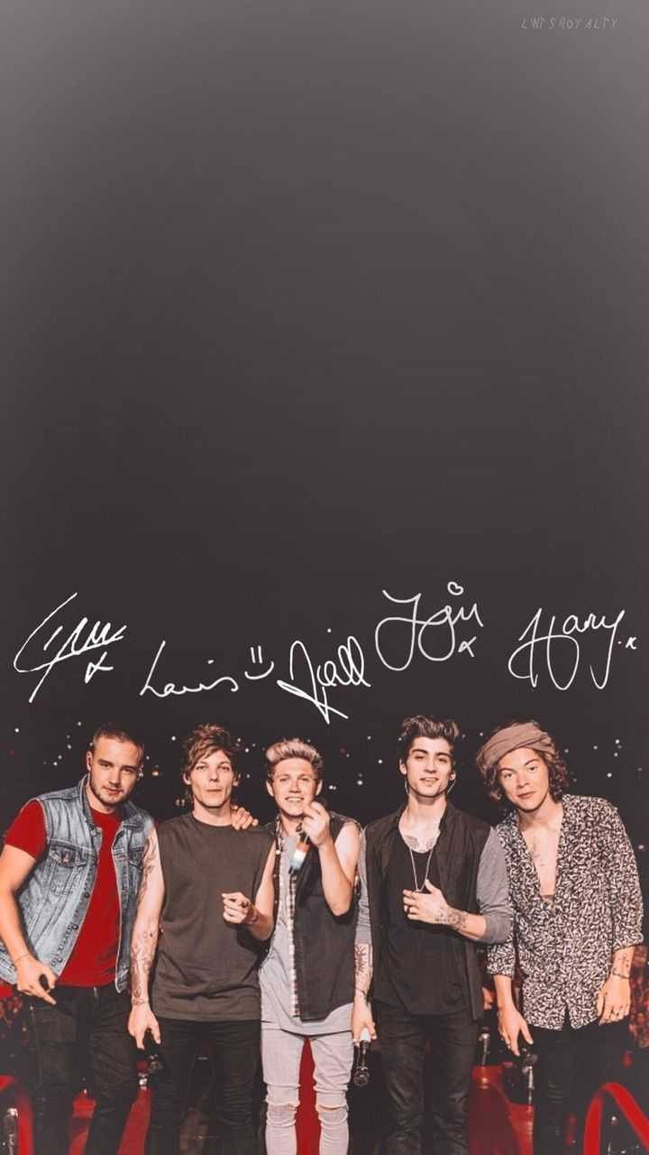 One Direction Aesthetic Signatures Wallpaper