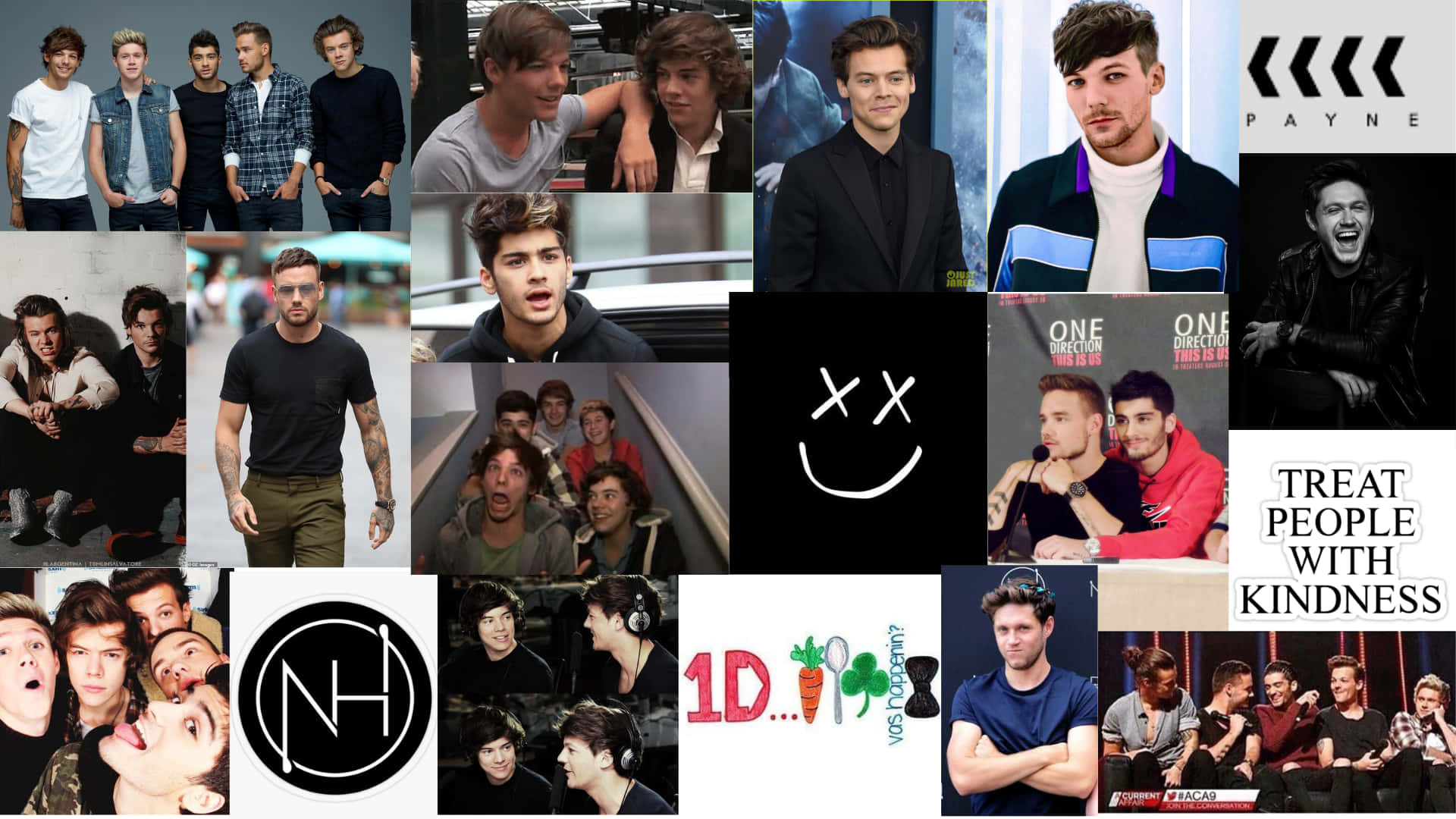 Enjoy the tunes of One Direction on your favourite laptop Wallpaper