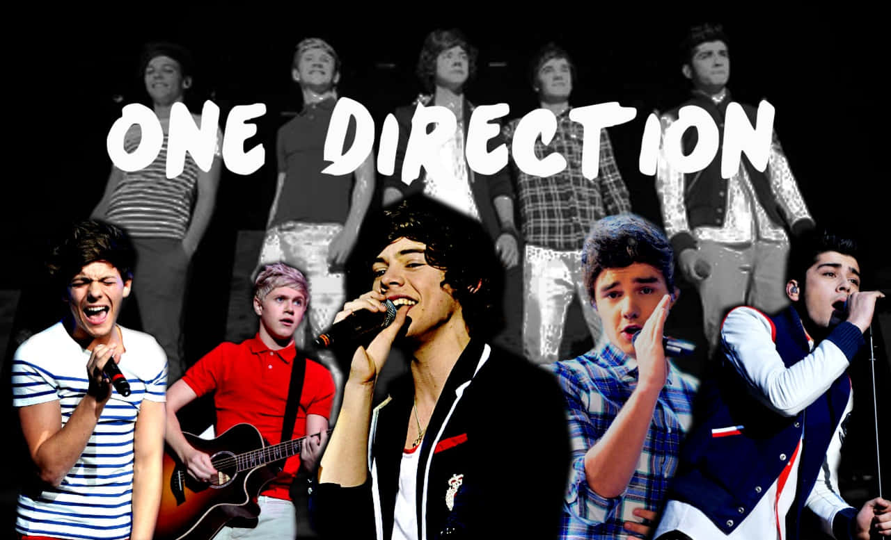Entdeckensie Ihre Lieblingsmusik Und Medien Mit Einem Beliebten One Direction Laptop! Wallpaper