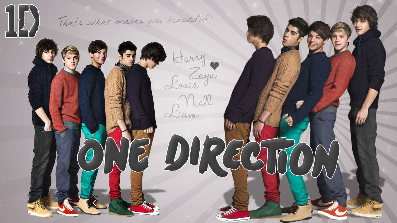 One Direction Line Up Background