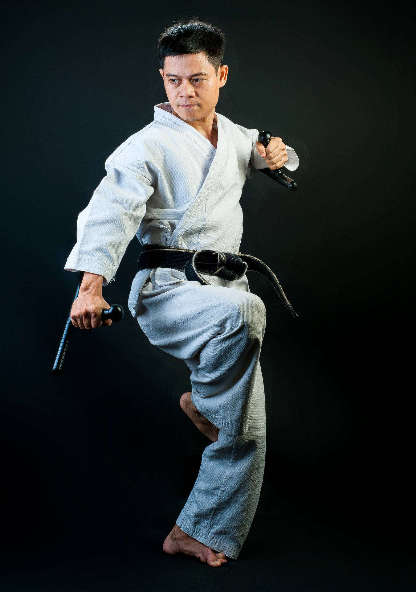 Einebeintechnik Im Judo Wallpaper