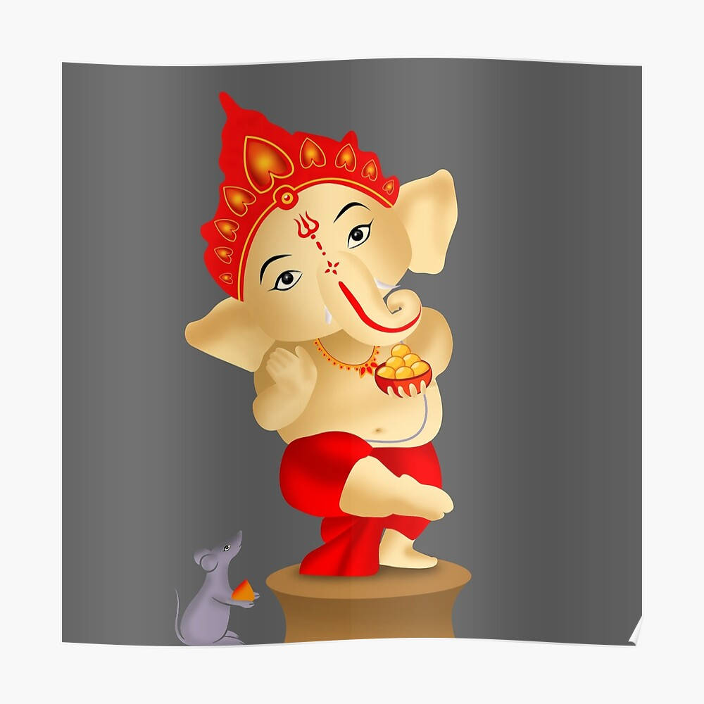 Download One-Legged Baby Ganesh Wallpaper | Wallpapers.com