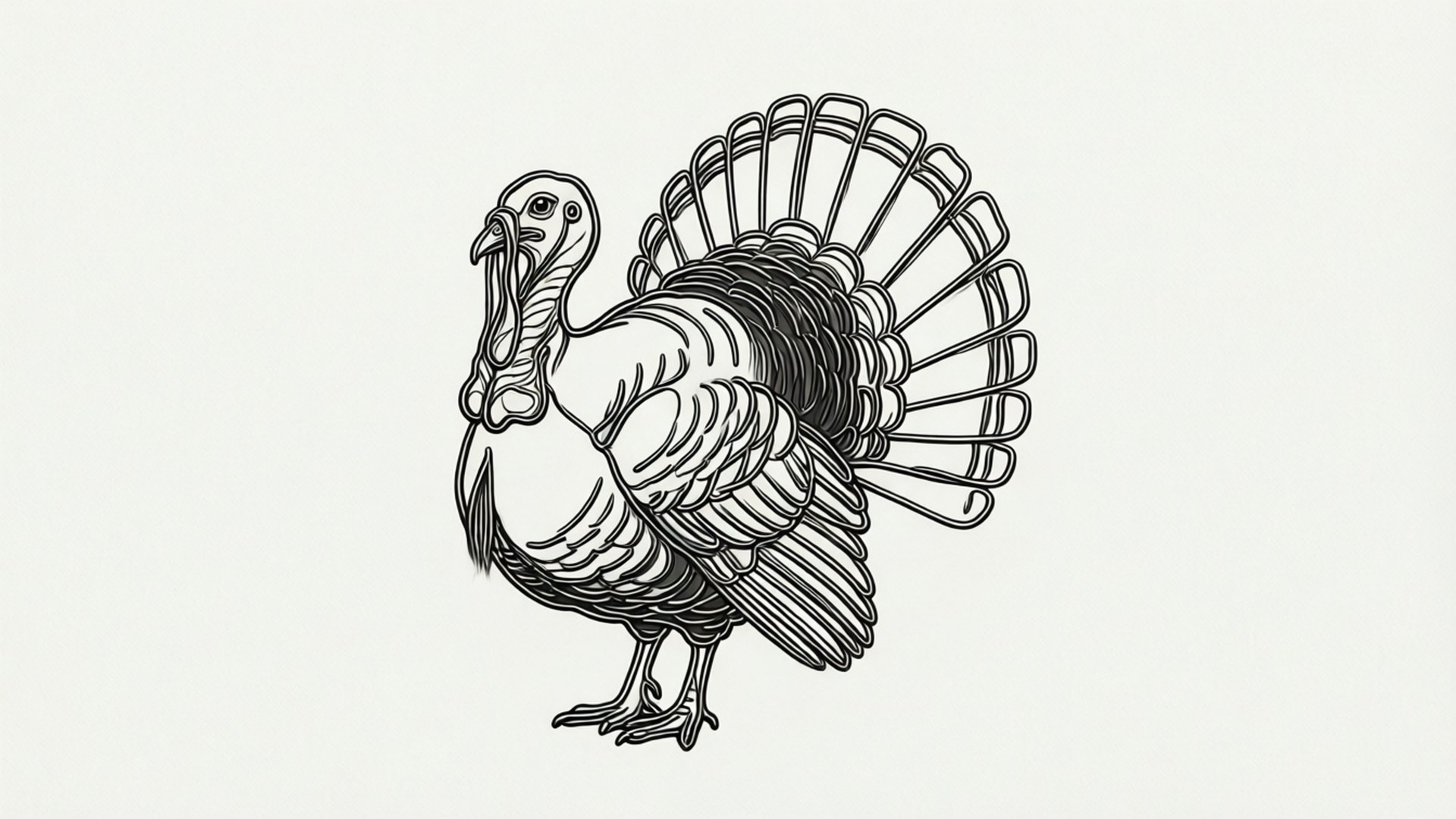 One Line Turkey Papéis de Parede