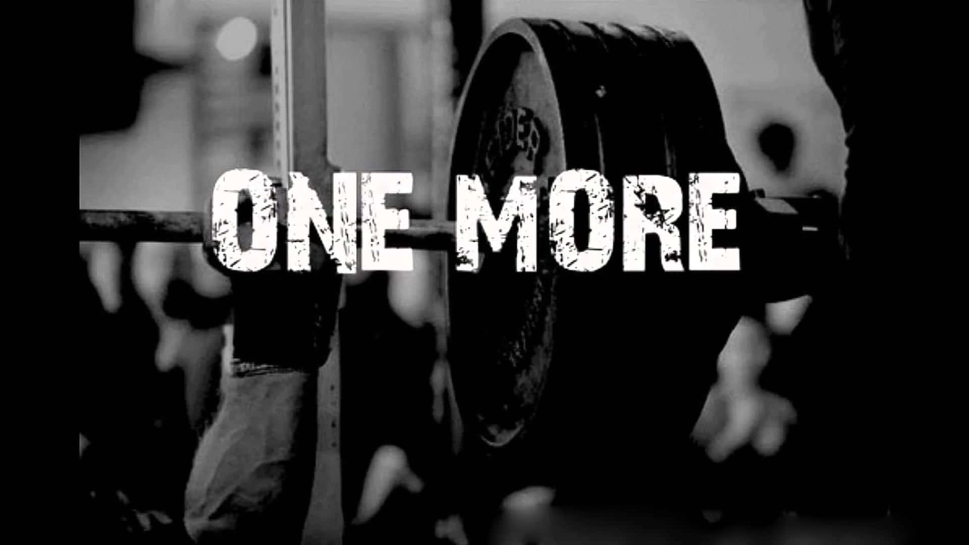 One More Motivation_ Barbell Workout Wallpaper