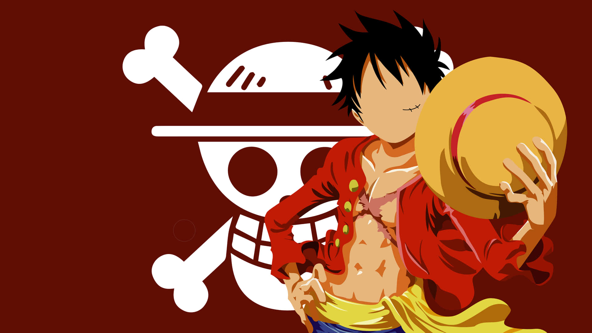 Laughing Wallpaper 4K, Luffy, One Piece, 5K