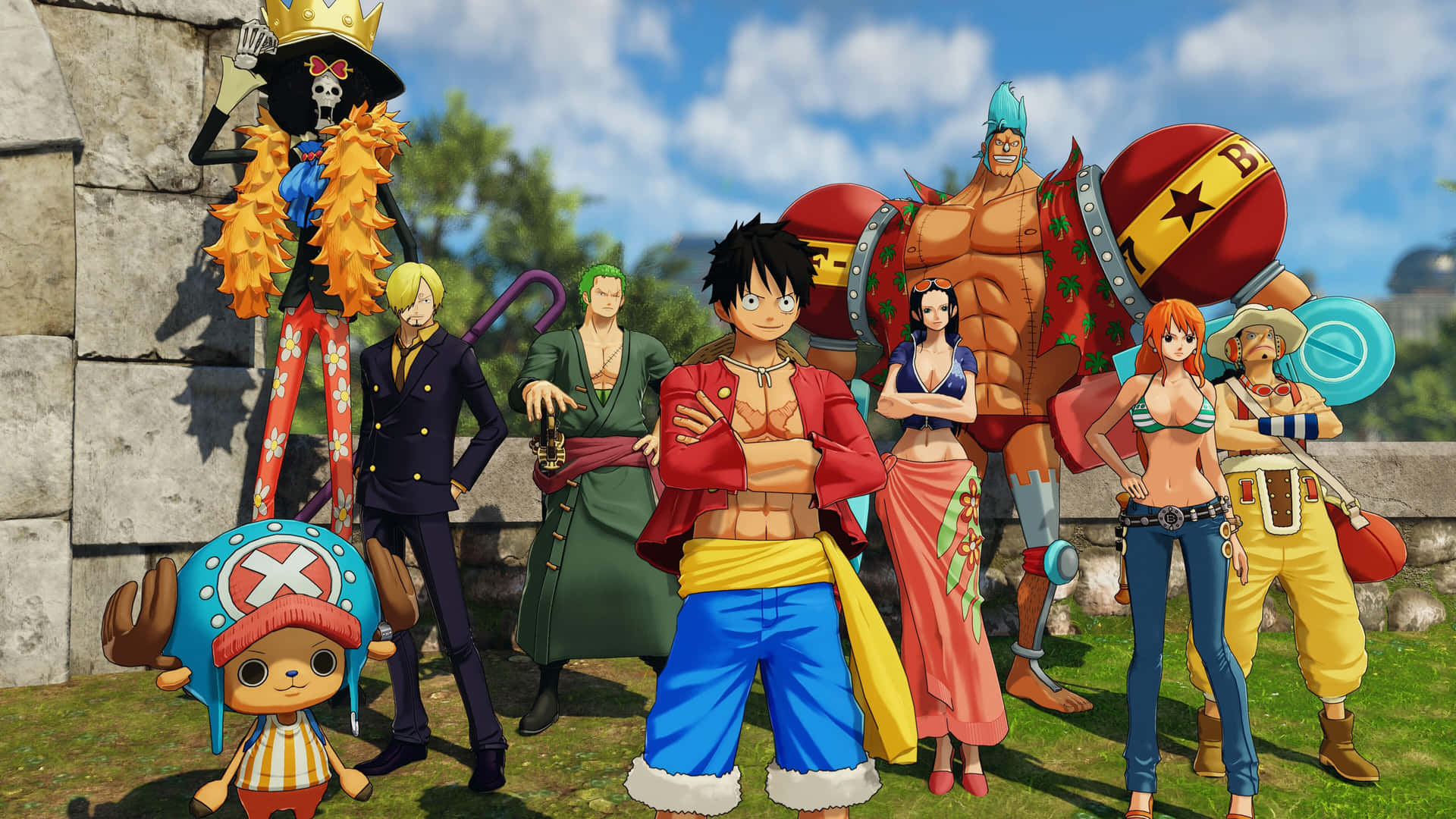 One Piece Standing Together 5k Wallpaper