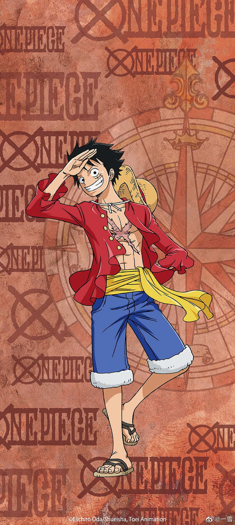 One Piece Luffy Smiling Widely 5k Wallpaper