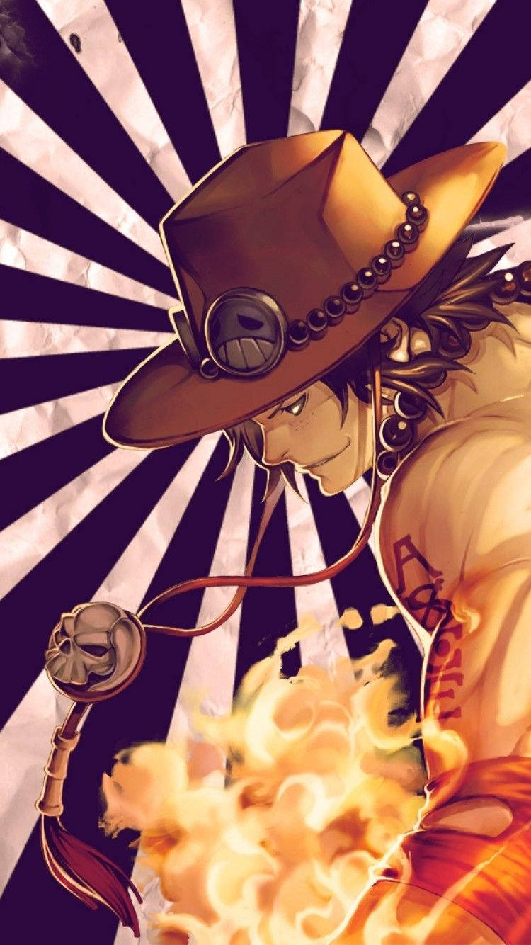 Personaggio Dell'anime Di One Piece Ace Sfondo