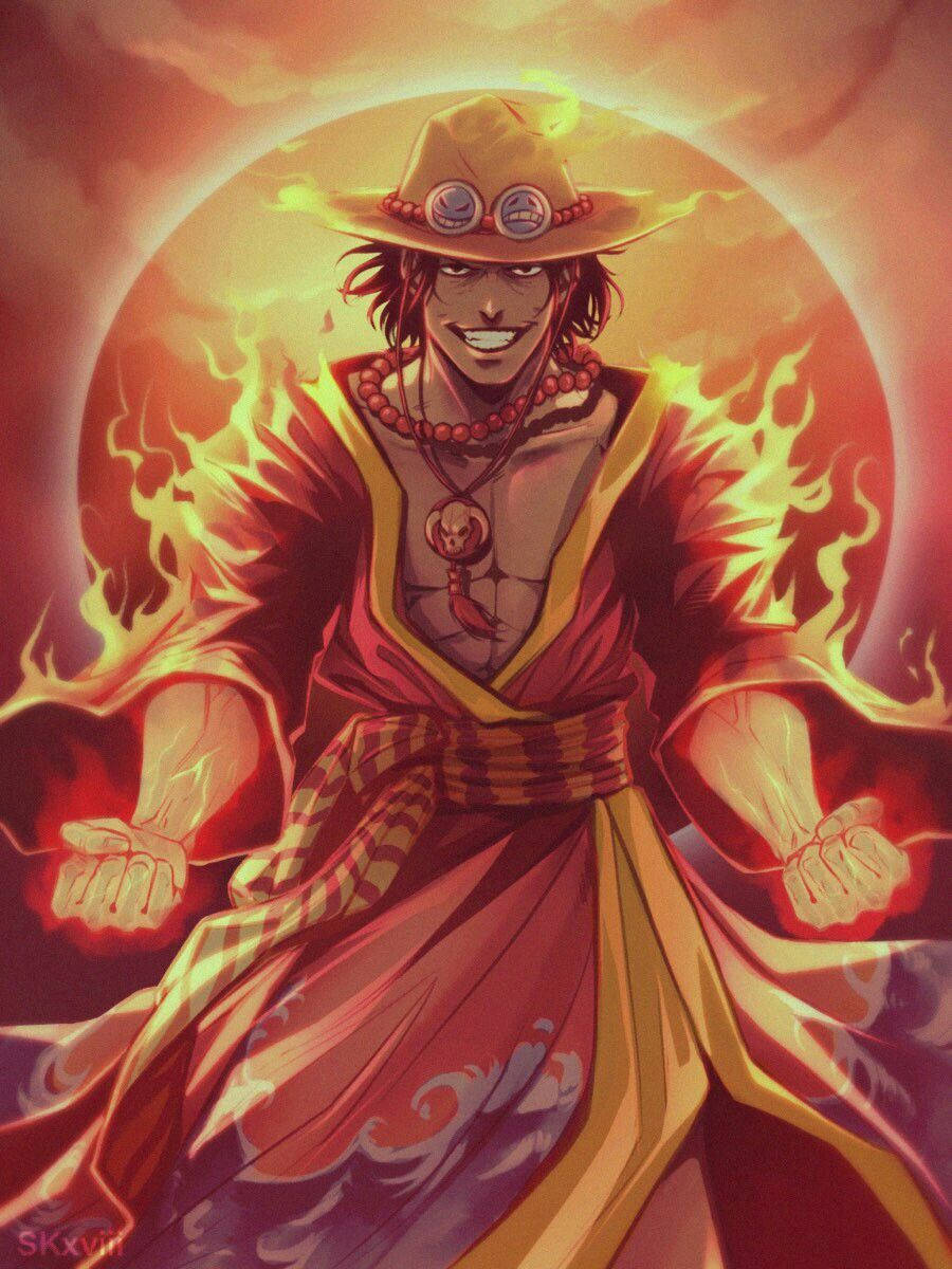 One Piece Ace Fire Robe