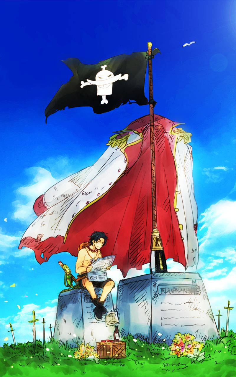 One Piece Ace In Whitebeard's Monument