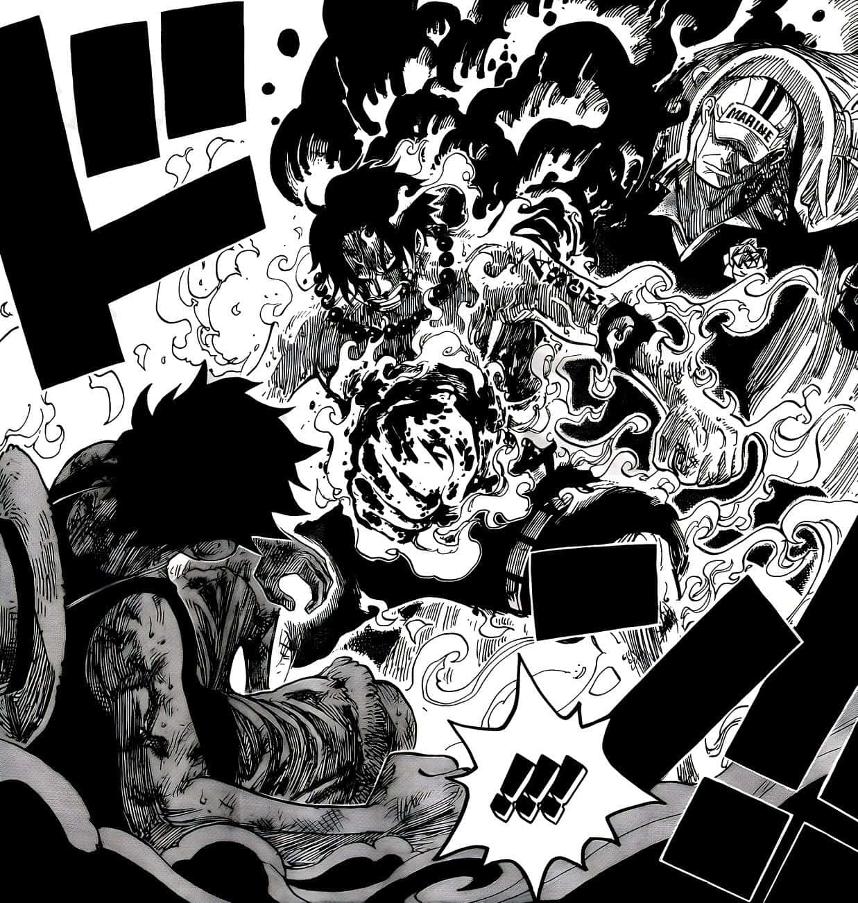 The dramatic moment of Ace's Death in One Piece Wallpaper