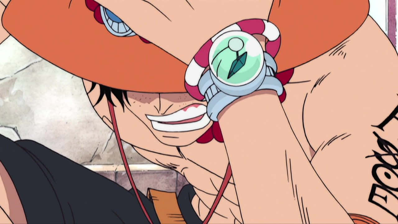 A Heartbreaking Moment: Portgas D. Ace's Death in One Piece Wallpaper