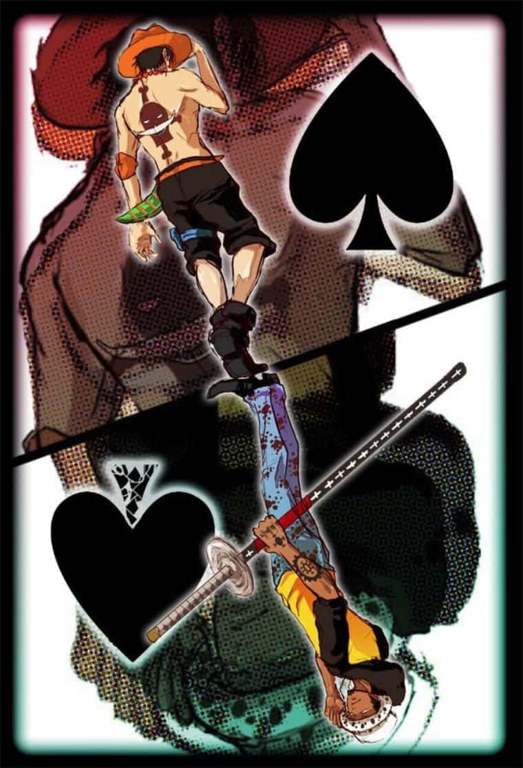 Ace's Final Moments in One Piece Wallpaper