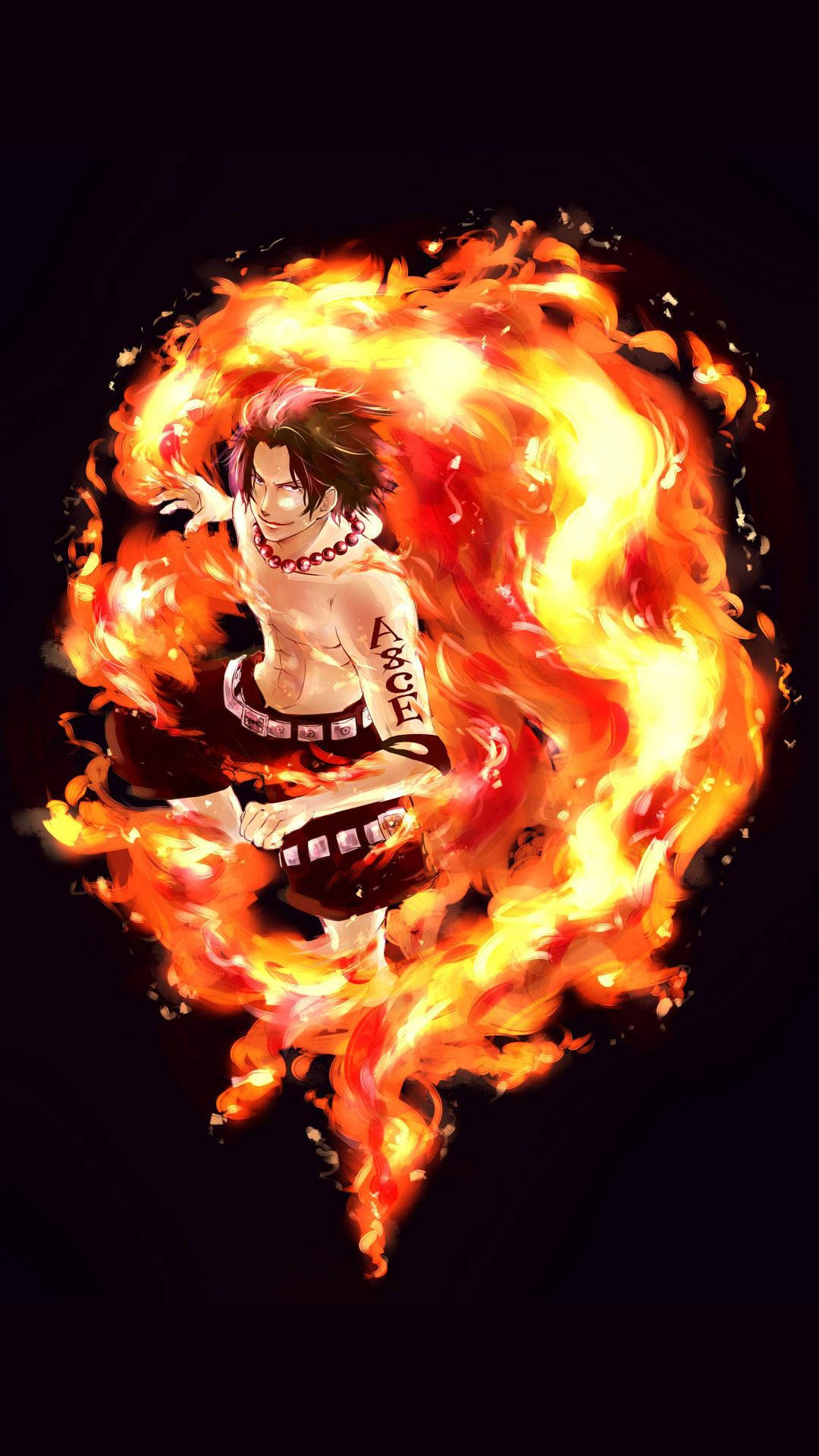 One Piece Ace Summoning Fire Wallpaper