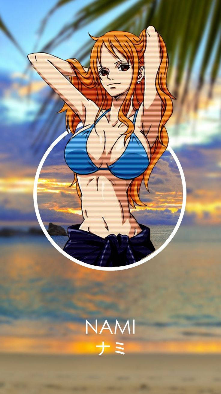 Tapetför Mobil Eller Dator: One Piece Estetisk Anime-tjej Iphone. Wallpaper