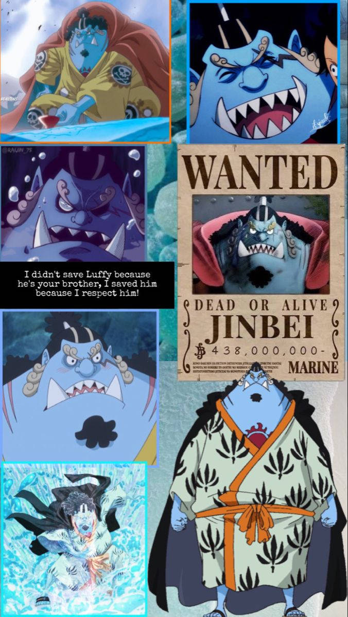 One Piece Aesthetic Jinbe Collage
