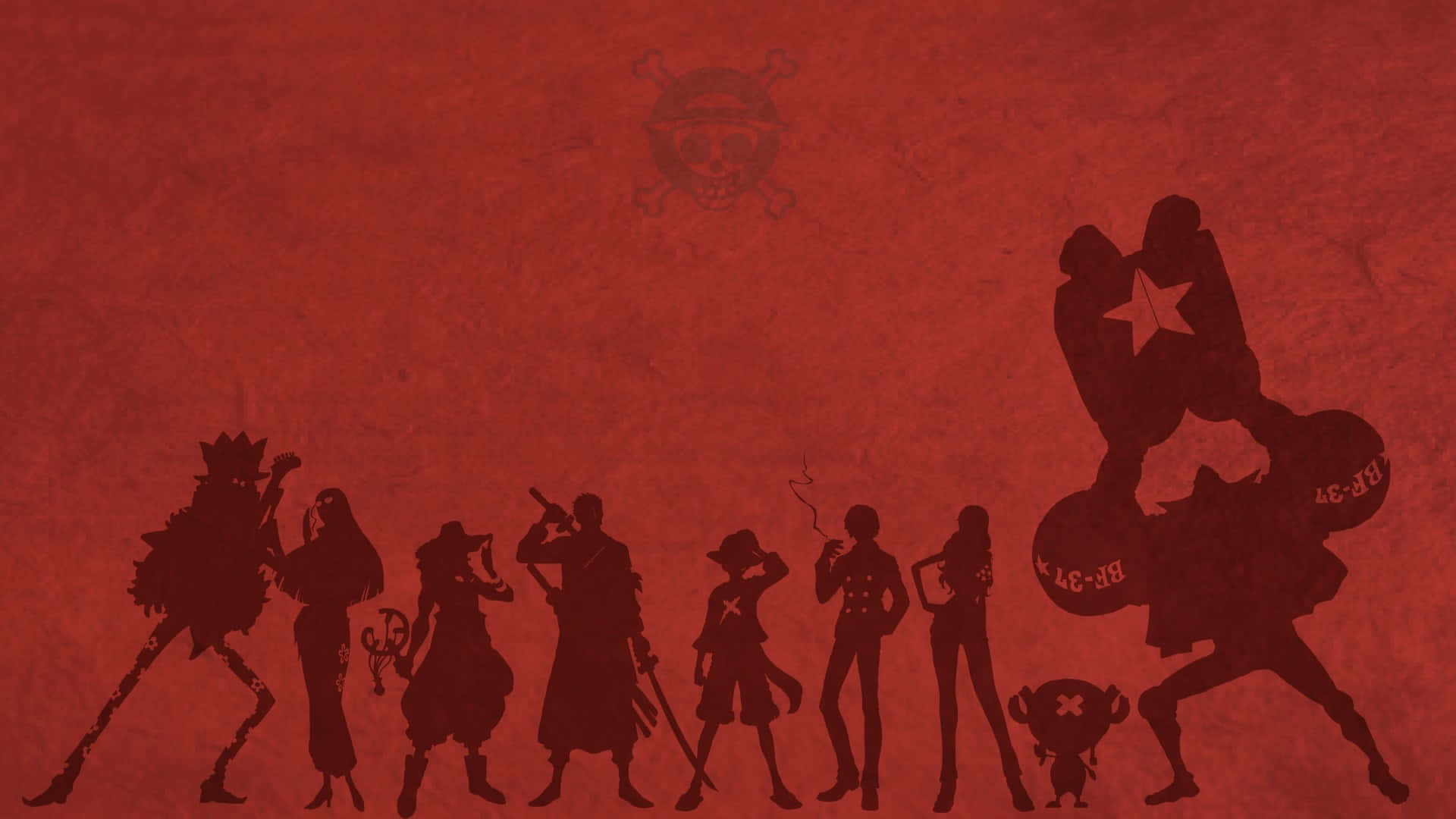 One Piece Anime Silhouettes Pirates Wallpaper