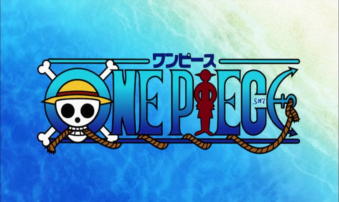 One Piece Blue Logo Ocean Waters