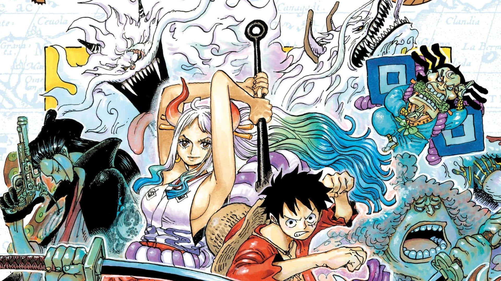Epic One Piece Characters Gathered Together Wallpaper