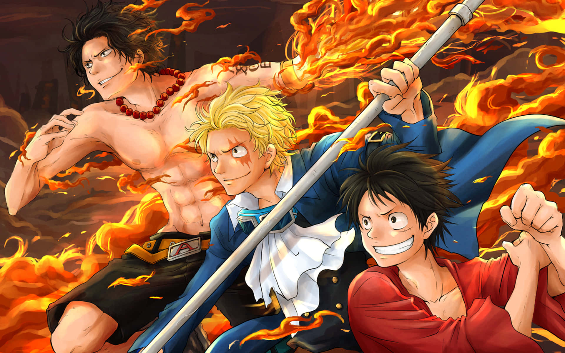 Caption: One Piece Characters Gathering Wallpaper