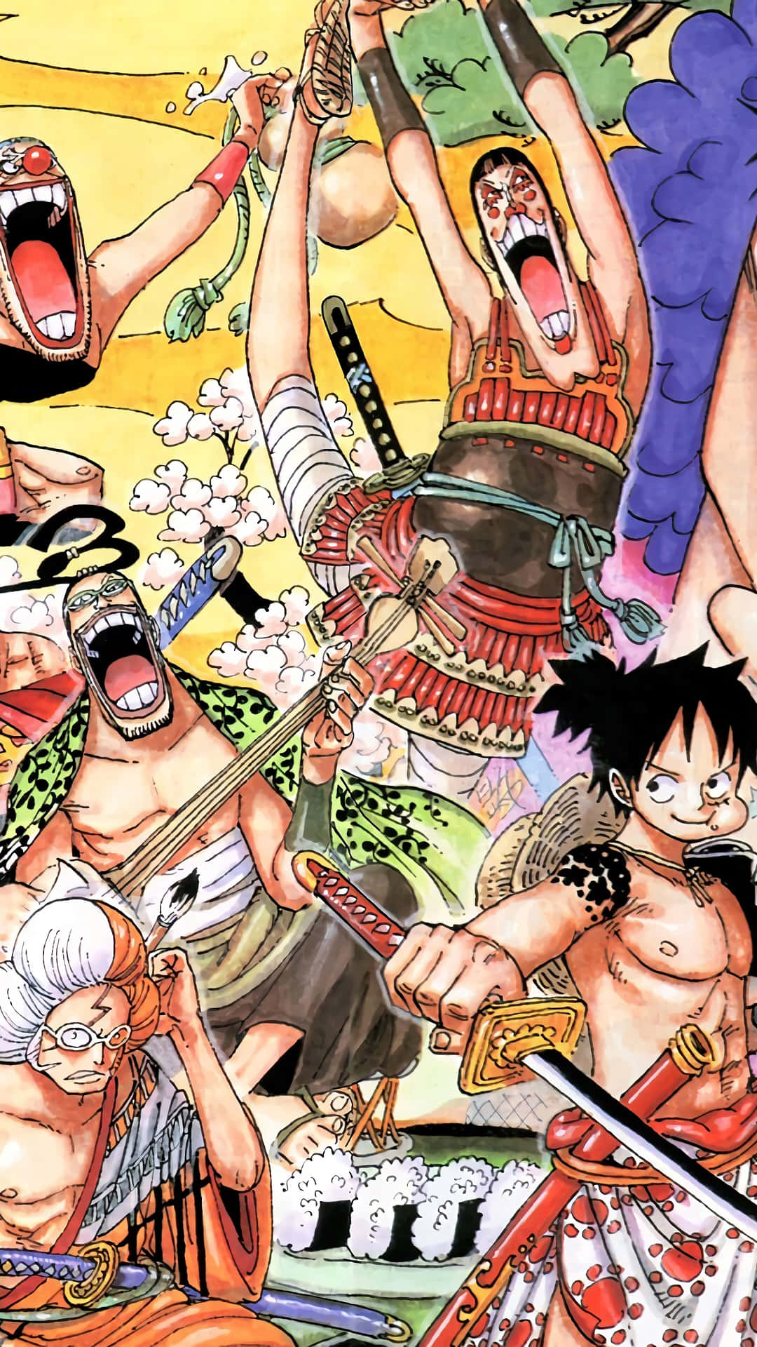 One Piece Crew: Unstoppable Adventures Await! Wallpaper