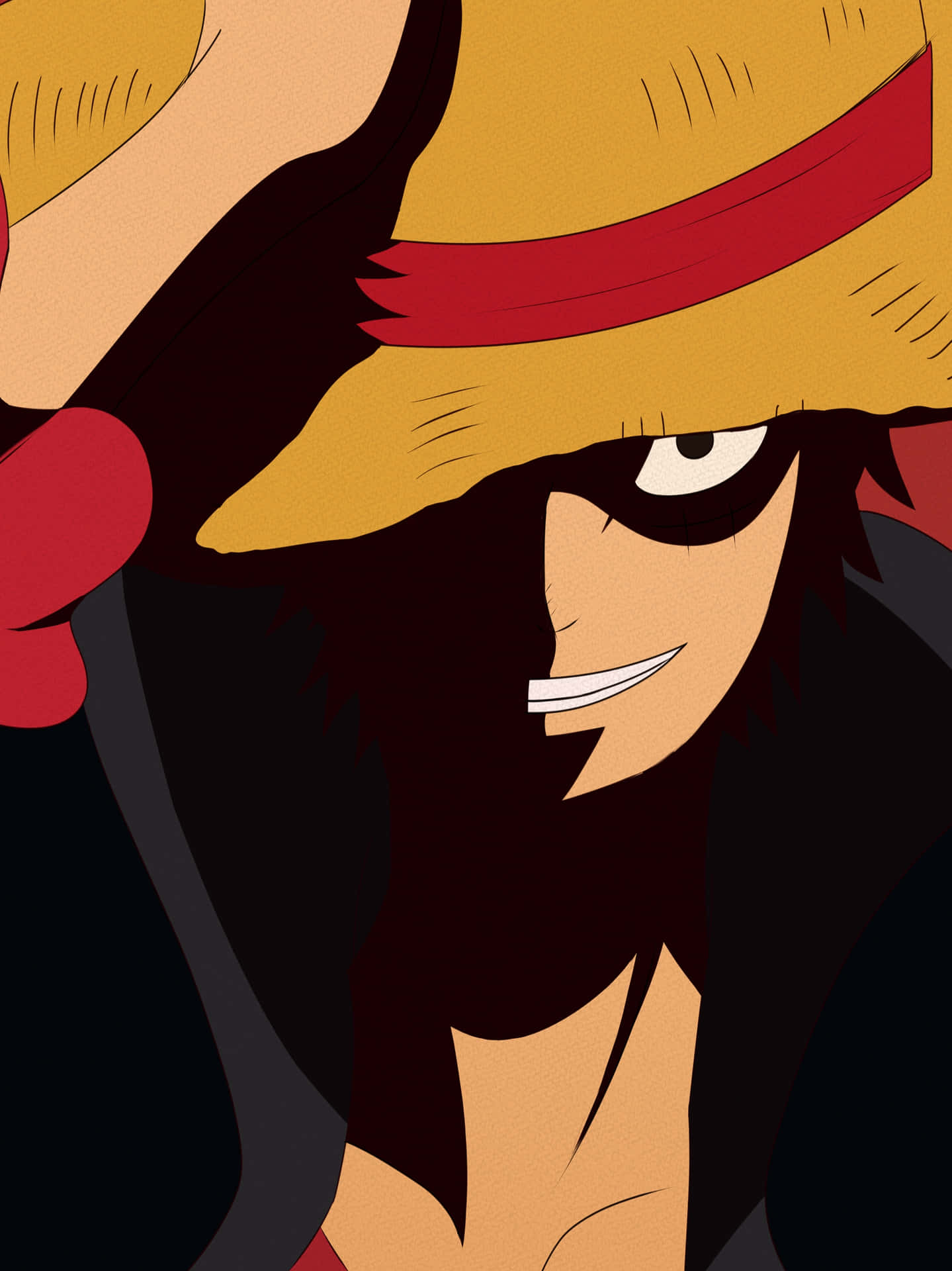 One Piece Characterwith Straw Hat Wallpaper