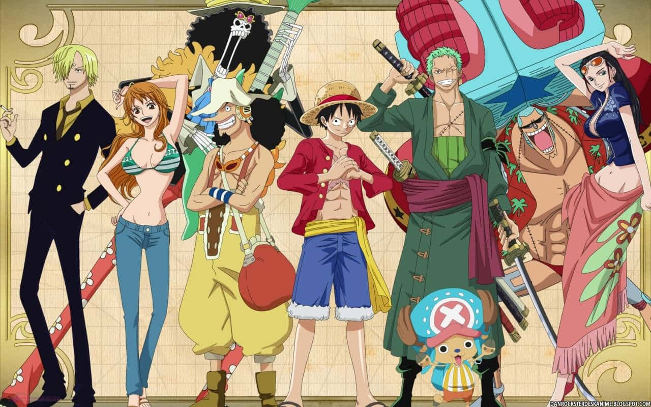 Adorablespersonajes Chibi De One Piece Fondo de pantalla