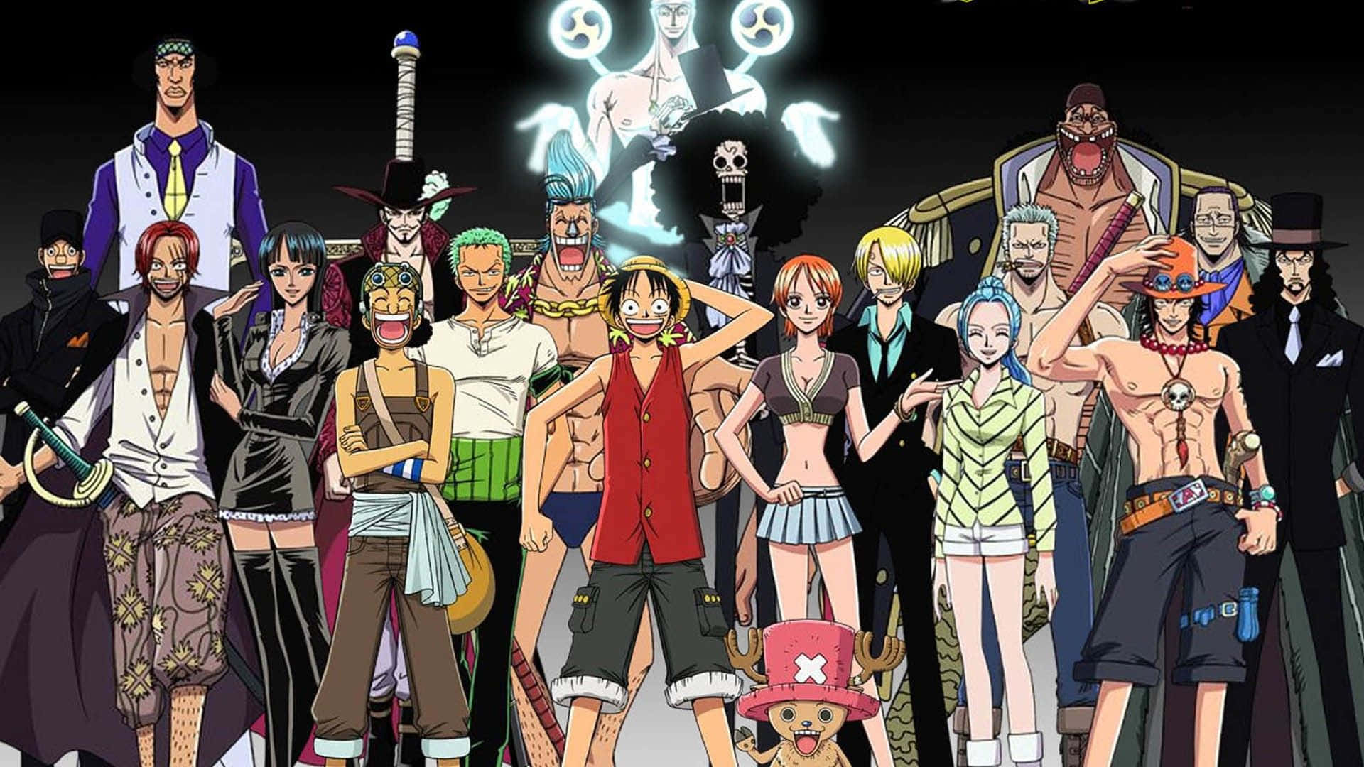 "Show your love for One Piece with these adorable Chibi characters" Wallpaper