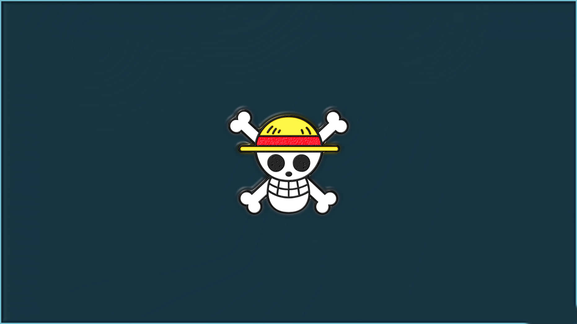 One Piece Chibi Straw Hat Pirates Logo Wallpaper