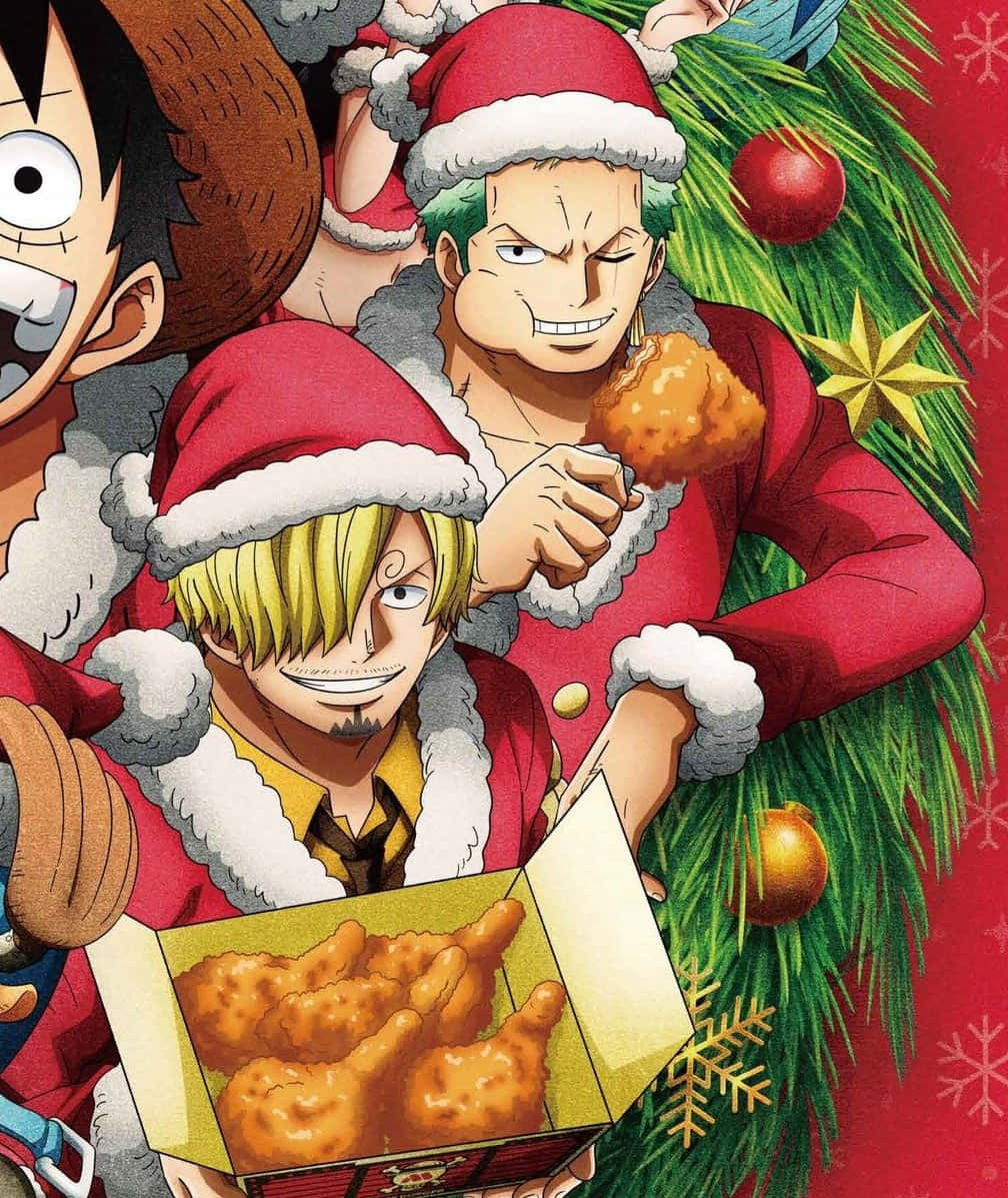 Download One Piece Christmas Celebration Wallpaper | Wallpapers.com