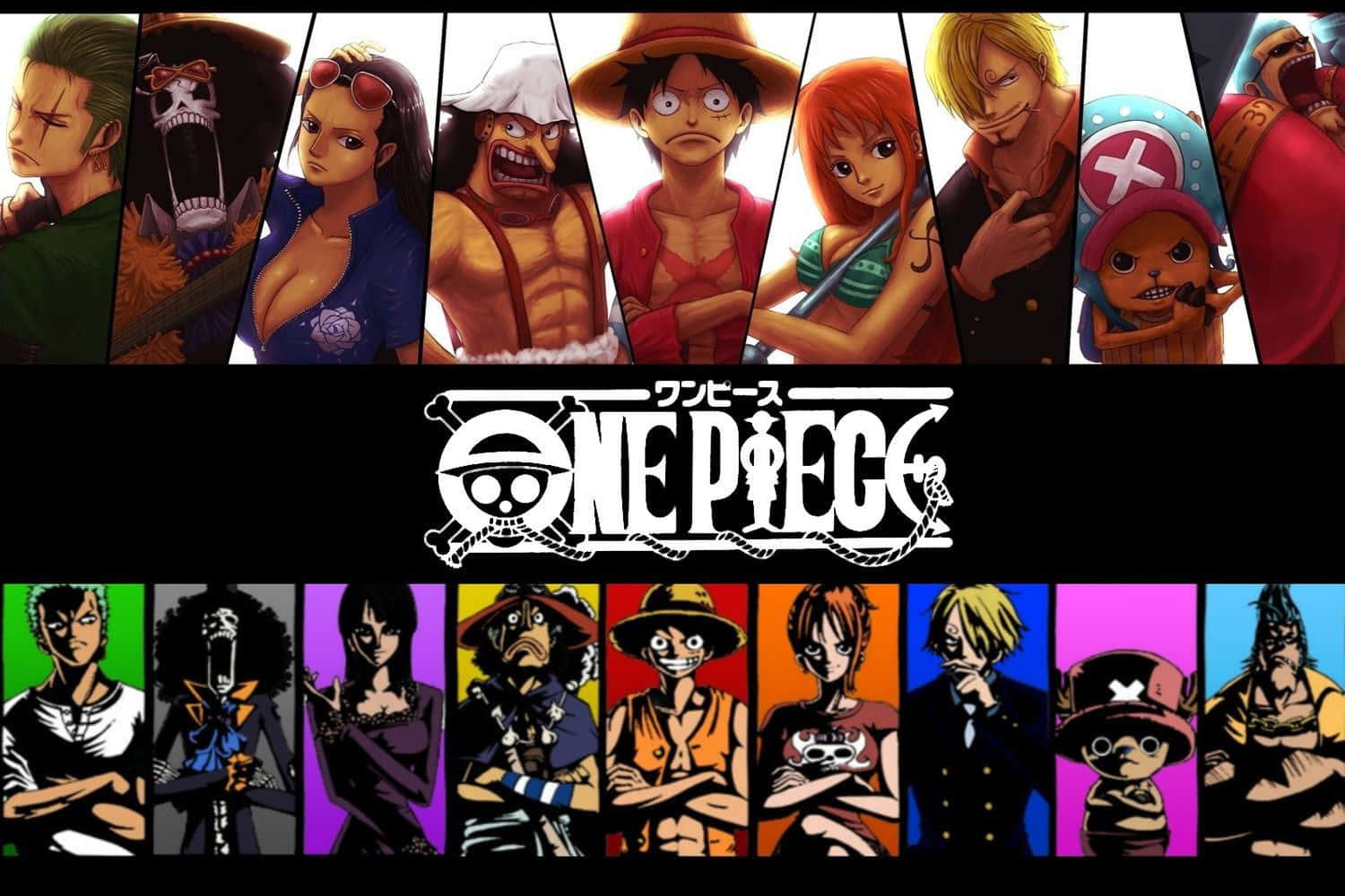 One Piece Cool Nine Main Characters Background