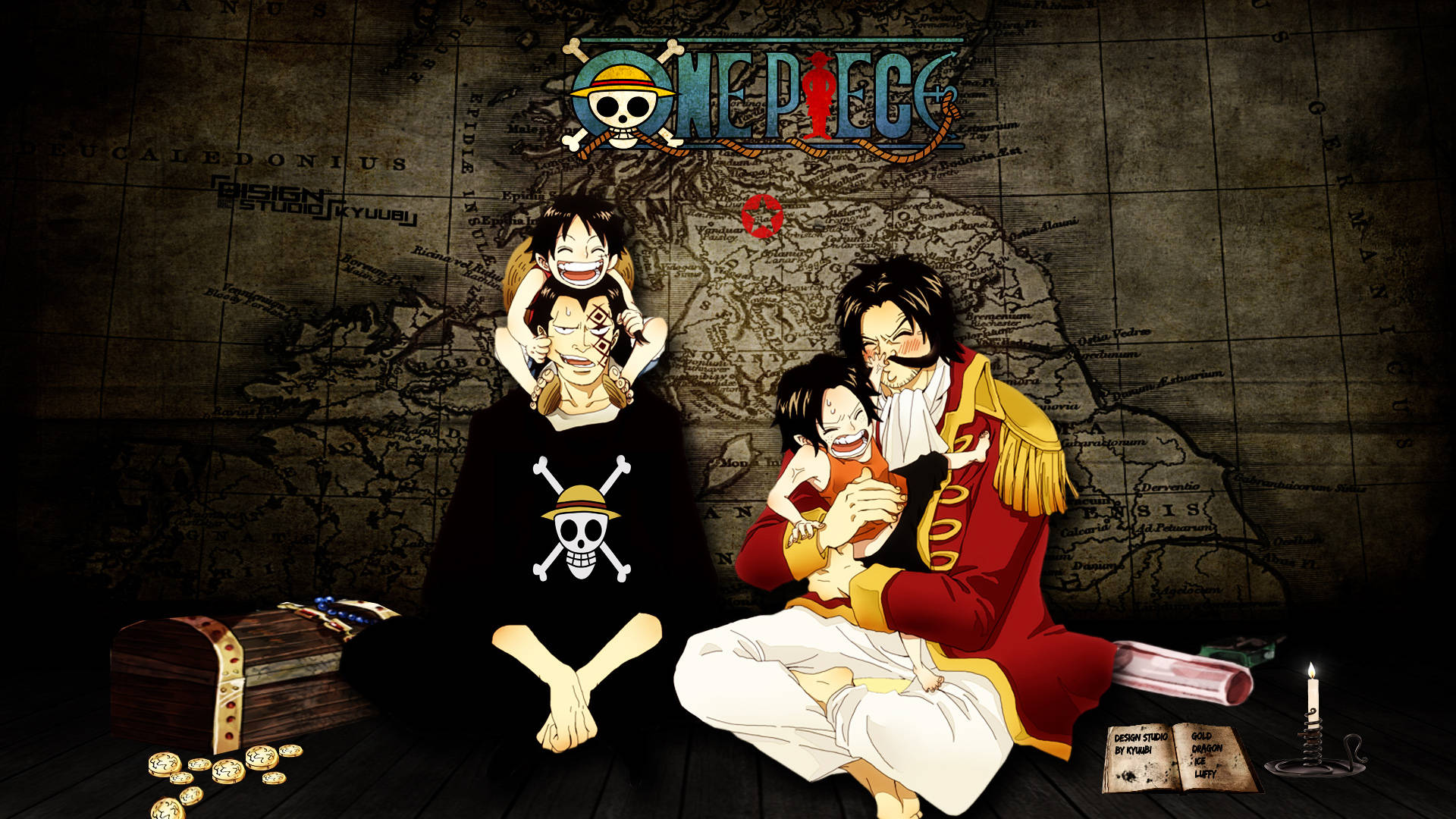 One Piece Desktop Dragon And Roger