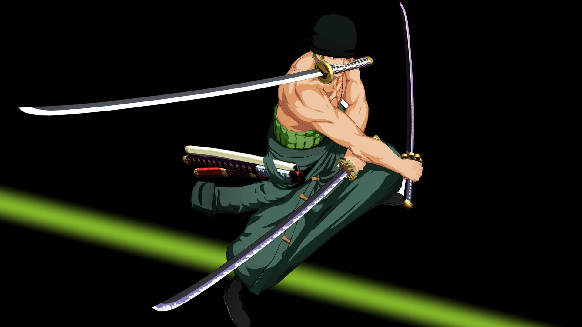 One Piece Desktop Zoro Swords