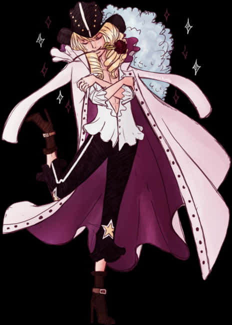One Piece Elegant Magician Character PNG